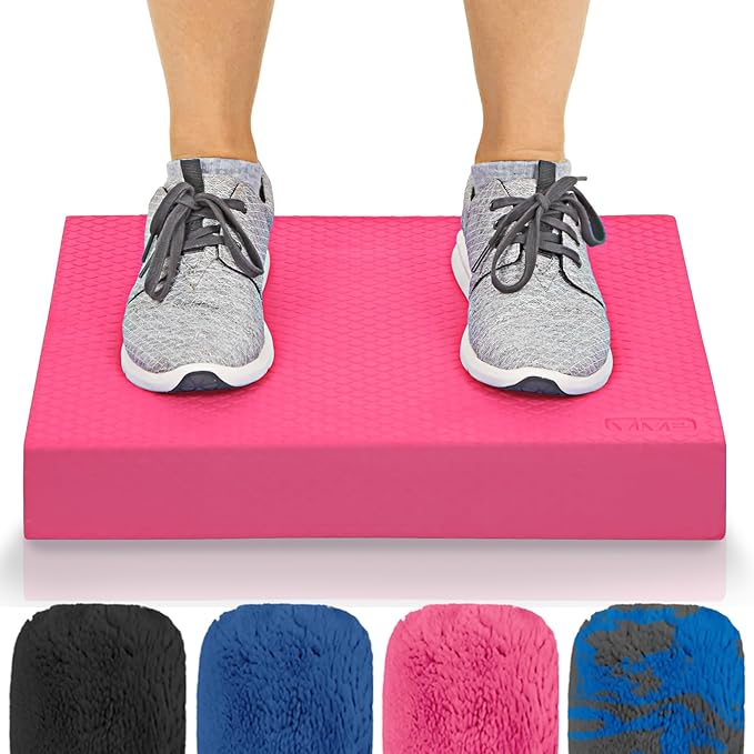Vive Balance Pad - Foam Large Yoga Mat Trainer for Physical Therapy, Stability Workout, Knee and Ankle Exercise, Strength Training, Rehab - Chair Cushion for Adults, Kids, and Travel