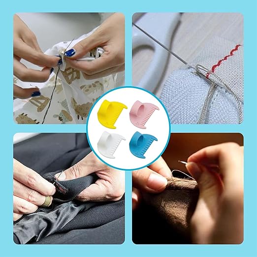 2mm-6mm Seam Guide for Hand Sewing Edge Lockranding Tool 5 PCS Set for Leather/Fabric/Craft Sew, Cyan