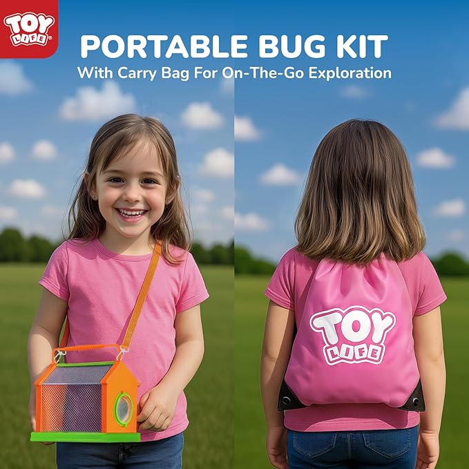 TOY Life Kids Explorer Kit with Bug Catcher for Kids, Bug Catching Kit with Bug Toys, Kid Safari Vest & Hat, Compass, Binoculars, Magnifying Glass, Educational Outdoor Toys Kid Adventure Kit