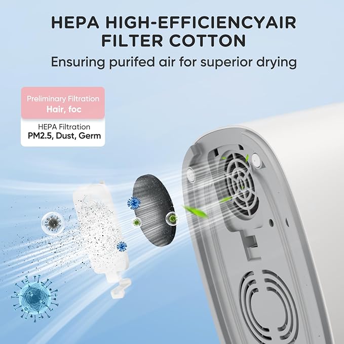 Bottle Sterilizer and Dryer, HIYAKOI Electric Steam Baby Bottle Sterilizer and Dryer, All-in-One Sterilizer 2 Layers Large for Baby Bottles, Parts & Other Newborn Essentials - HEPA Filtration