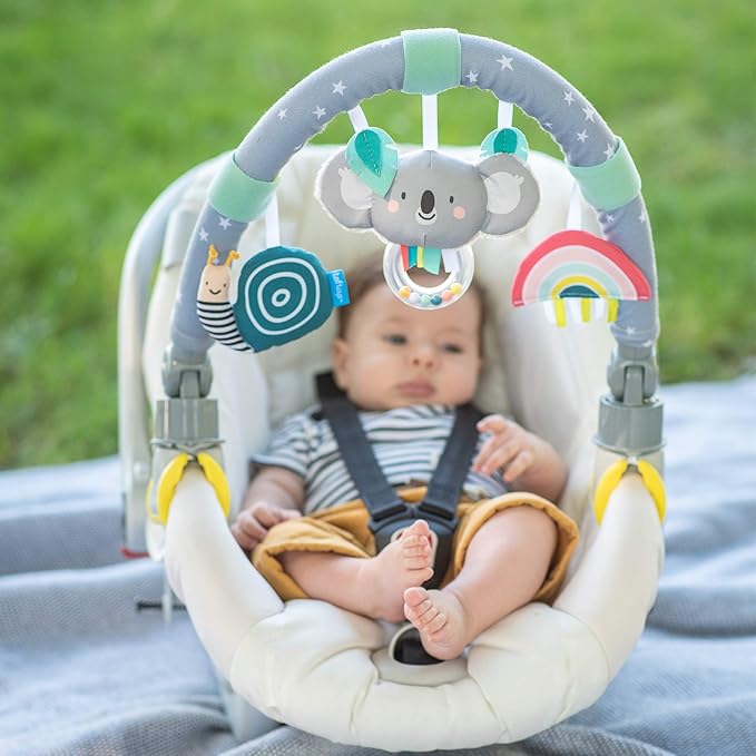 Taf Toys Koala Daydream pram, Stroller & car seat Arch | Ideal for Infants & Toddlers, Activity Arch with Fascinating Toys, Stimulates Baby’s Senses and Motor Skills Development, for Easier Outdoors