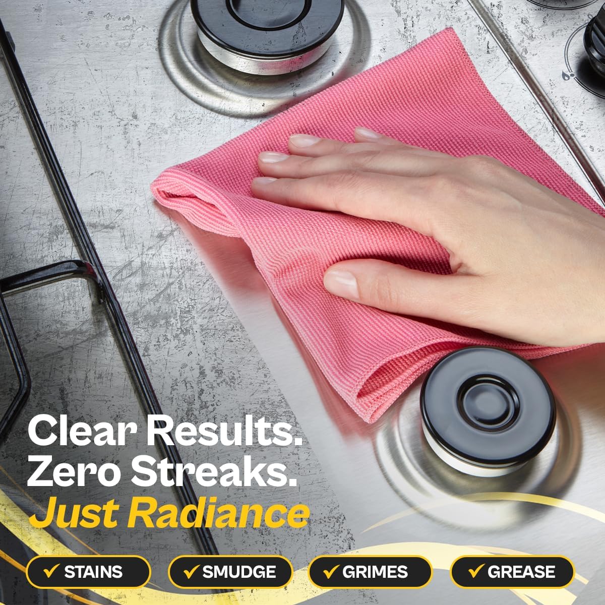 Flitz Stainless Steel & Chrome Clean - 16oz Bottle, USA-Made Stainless Steel Cleaner Spray for Appliances - Grill, Fridge, Sink Stain Remover - Also Works on Aluminum Surfaces (6 Pack)