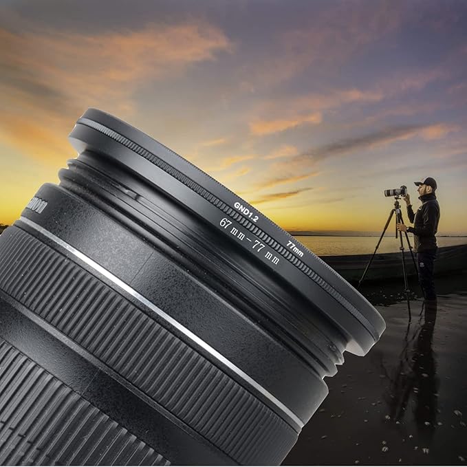 40.5mm to 37mm Step-Down Ring Filter Adapter for All Brands UV ND CPL Metal Ring Step-Down Rings Adapter Filter (40.5mm-37mm)