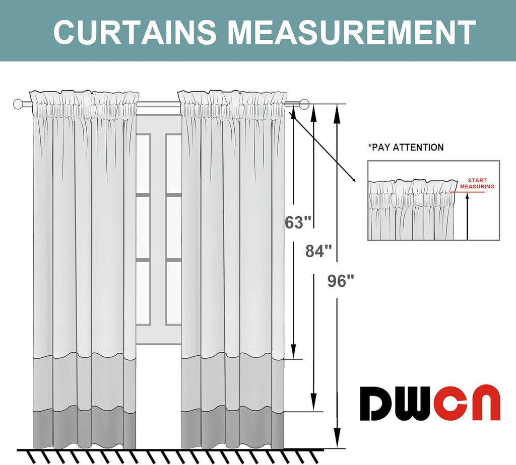 DWCN Blackout Curtains for Living Room Thermal Insulated, Energy Saving & Noise Reducing Bedroom Curtains, Camel, W 52x L 84 Inch, Set of 2 Rod Pocket Curtain Panels