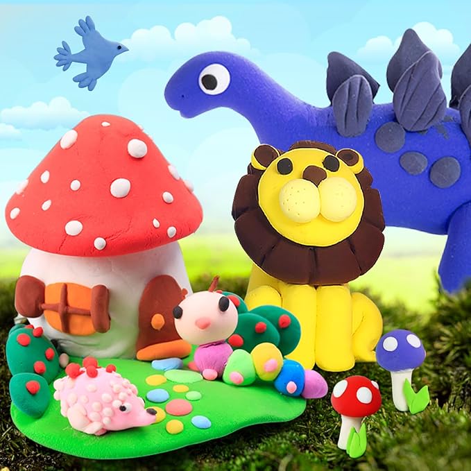 ESSENSON Air Dry Clay 100 Colors, Modeling Clay for Kids, DIY Molding Magic Clay, Gift for Kids