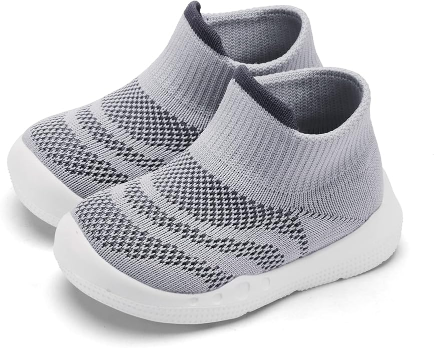 Engtoy Baby Shoes & Socks - Non-Slip Breathable Slippers with Soft Rubber Sole - Baby Boys & Girls Slip On Sneakers