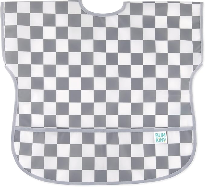 Bumkins Bibs - Toddler Bibs, Waterproof, Large for 1-3 Years, Short Sleeve