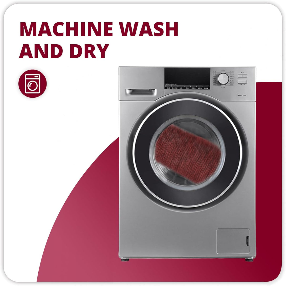 Bath Mat,Ultra Thin Bathroom Runner Rugs,Large Bath Mats for Bathroom,Quick Dry,Non-Slip,Machine Washable,Low Pile,Bath Rug,Shower Outside,Sink,Home Decor Accessories.Red,2'x5'（24x60inch）