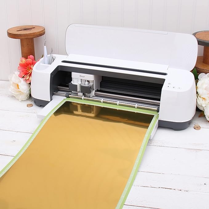 Threadart Metallic Black Heat Transfer Vinyl Film | Custom Cut Roll 20" Wide by The Yard | Compatible with Venture Explore and Maker, Silhouette Cameo, & Large Format Cutters