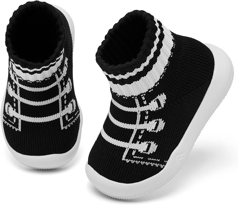 Engtoy Baby Shoes & Socks - Non-Slip Breathable Slippers with Soft Rubber Sole - Baby Boys & Girls Slip On Sneakers