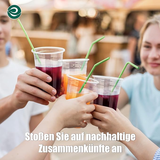ECO SOUL 100% Clear Compostable Party Cups | (100 Count, 12 oz) | Disposable | Biodegradable | Plant Based Eco-friendly Alternative to Paper & Plastic Cups | For Weddings & Gatherings