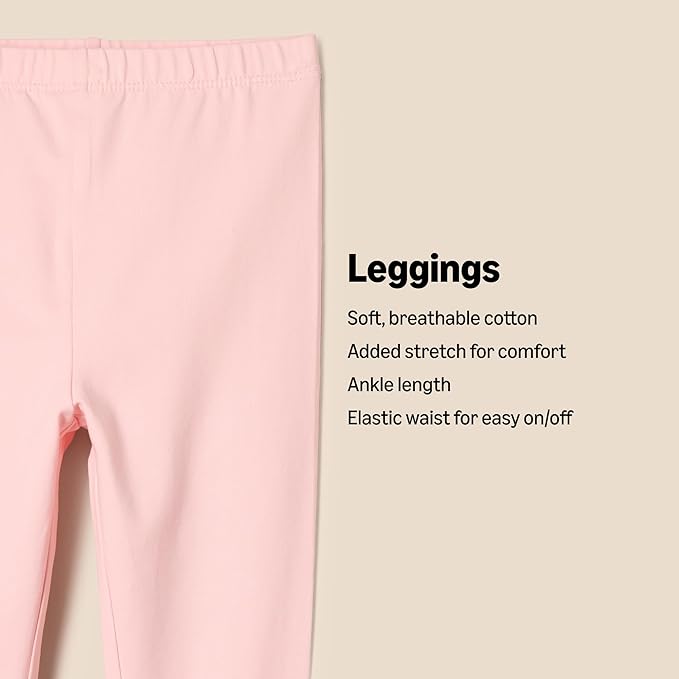 Amazon Essentials x Sofia Grainge Unisex Toddlers and Babies' Legging, Pack of 3