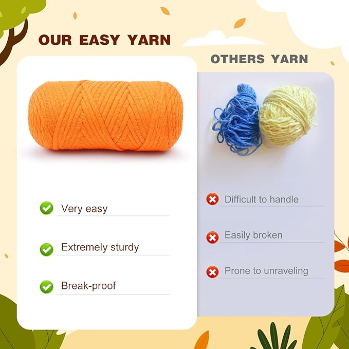Crochet Kit for Beginners - 2 PCS Fox Crochet Kits with Step-by-Step Video Tutorials, Beginner Crochet Kit for Adults, Crochet Animal Kit for Kids, Crochet Fox Set (Orange & Red)
