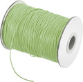 MECCANIXITY Waxed Cord 1.2mm Waxed Polyester Cord 175 Yard Wax String for Bracelet Making,Necklaces, Beading,Jewelry Making and DIY Crafts(Grass Green)