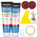 DIYSELF-Drywall-Repair-Kit-Fast-Drying, Wall Mending Agent, 9 Pack Spackle Wall Repair Kit with Putty & Scraper, 2×100g (7oz Total) White Wall Hole Filler for Drywall, Plaster and Home Use