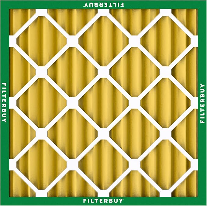 Filterbuy 16x16x2 Air Filter MERV 11 Superior Pet & Allergy Defense (12-Pack), Electrostatic Pleated HVAC AC Furnace Filters Replacement, Made in USA (Actual Size: 15.50 x 15.50 x 1.75)