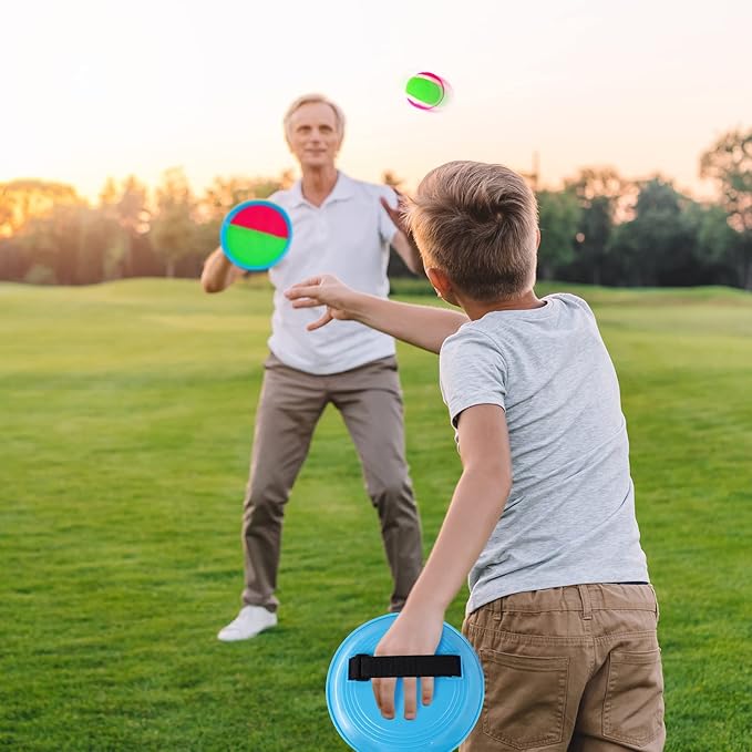 Ayeboovi Toss and Catch Ball Game Outdoor Toys for Kids Yard Games Beach Toys Outside Games for 3 4 5 6 7 8 9 10 Year Old Boys Girls (Upgraded)