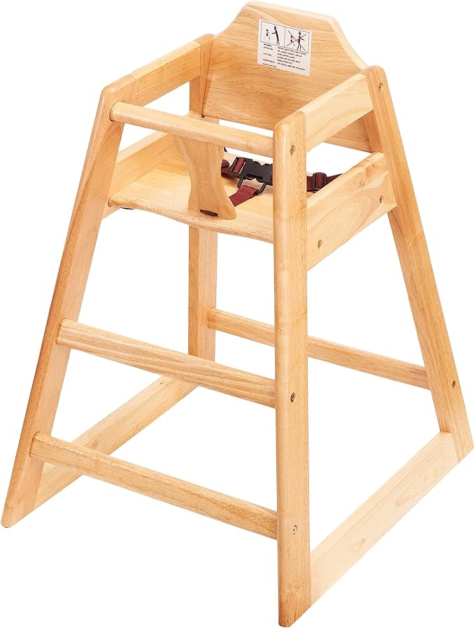 Baby Highchairs, Durable Dining Feeding Chair with Steps, High Chairs for Babies and Toddlers, Seating Ready-to-Assemble Restaurant Wood High Chair, Wooden High Chair (Highchair/Booster/Chair)