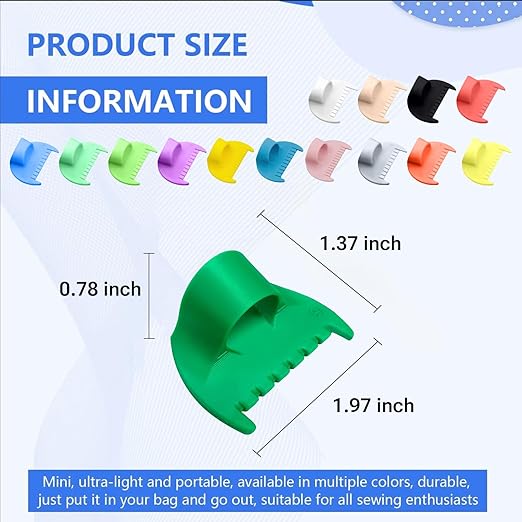 5mm Seam Guide for Hand Sewing Edge Lockranding Tool 5 PCS Set for Leather/Fabric/Craft Sew, Black