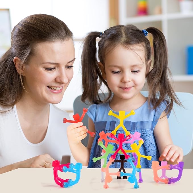 12 PCS Magnetic Travel Toys for Kids, Creative, Portable and Educational, Magnetic-People-Magnet-Men: Cute Robot & Funny Magnets, Small Fidget Toys for Classroom Prizes, Easter Egg Stuffers, Office
