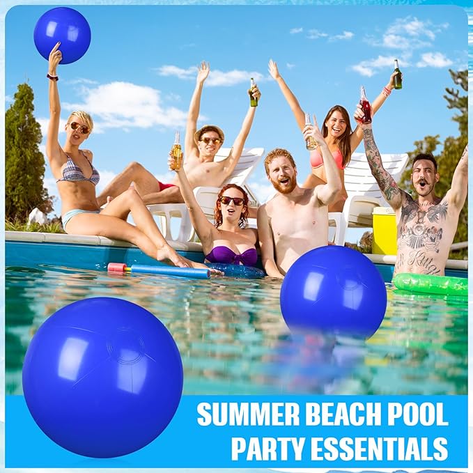 2 Pcs Inflatable Beach Ball 8 inch Swimming Pool Balls Summer