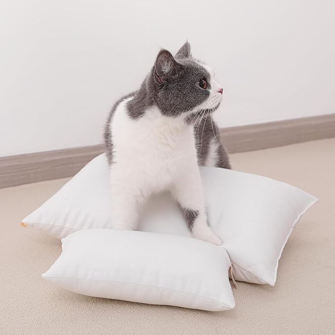 NTBAY Tiny Pillows, Down Alternative 7"x11" Microfiber Mini Pillows for Travel, Pets, Soft Machine Washable Small Pillow for Neck, Wrist, Lumbar and Knee, Dark Brown