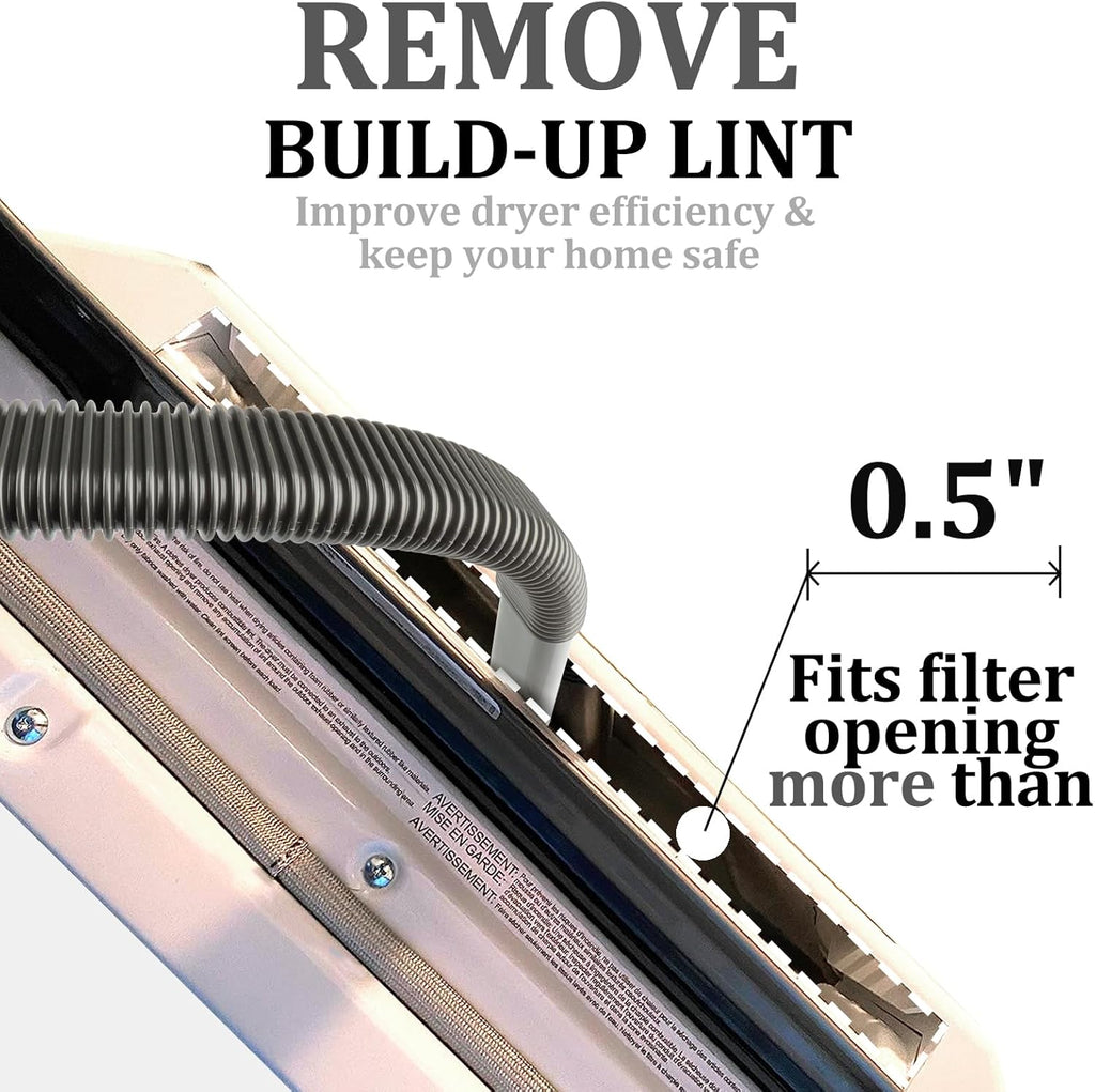 Dryer Vent Cleaner Hose Vacuum Attachments for Dyson Gen5 V15 V12 V11 V10 V8 V7 Detect Absolute Cyclone Outsize Slim Vacuum Cleaner Nozzle Crevice Flexible Lint Removal Tool