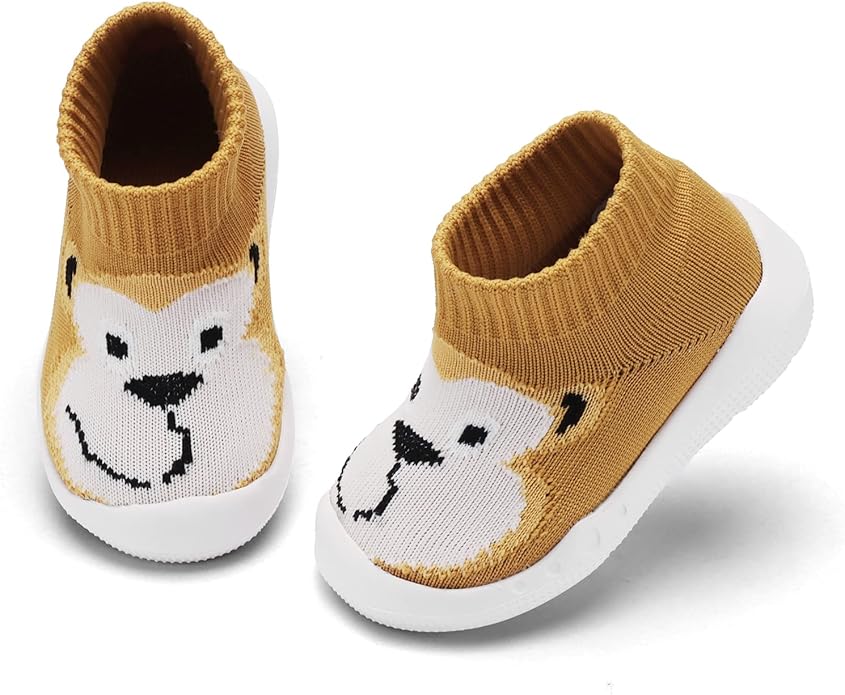 Engtoy Baby Shoes & Socks - Non-Slip Breathable Slippers with Soft Rubber Sole - Baby Boys & Girls Slip On Sneakers