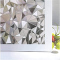 Niviy 3D No Glue Static Cling Window Films Privacy Cut Glass Window Sticker for Bathroom Office Kitchen Window Decor 23.6"x 78.7"