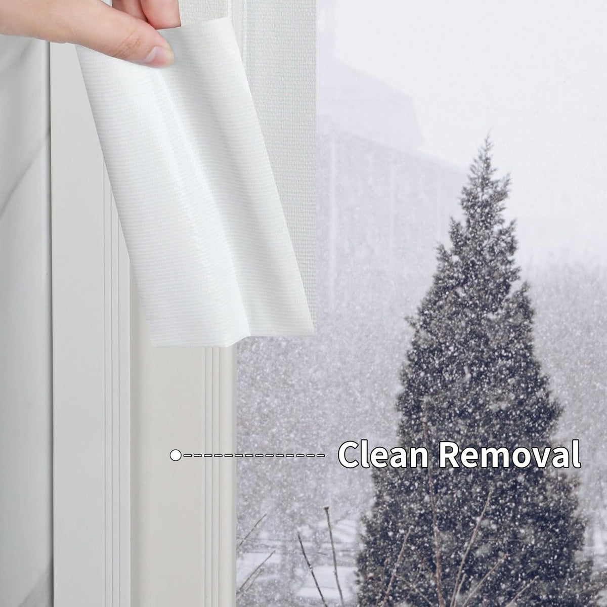Cloth Duct Window Seal Strip Tape for Winter, 1.89in x 66FT, Weather Stripping Sealing Insulation Tape for Windows and Door, Easy Tear Sealer Draft Blocker
