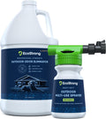 Eco Strong Outdoor Odor Eliminator | Outside Dog Urine Enzyme Cleaner – Powerful Pet, Cat, Animal Scent Deodorizer | Professional Strength for Yard, Turf, Kennels, Patios, Decks (Gallon with Sprayer)