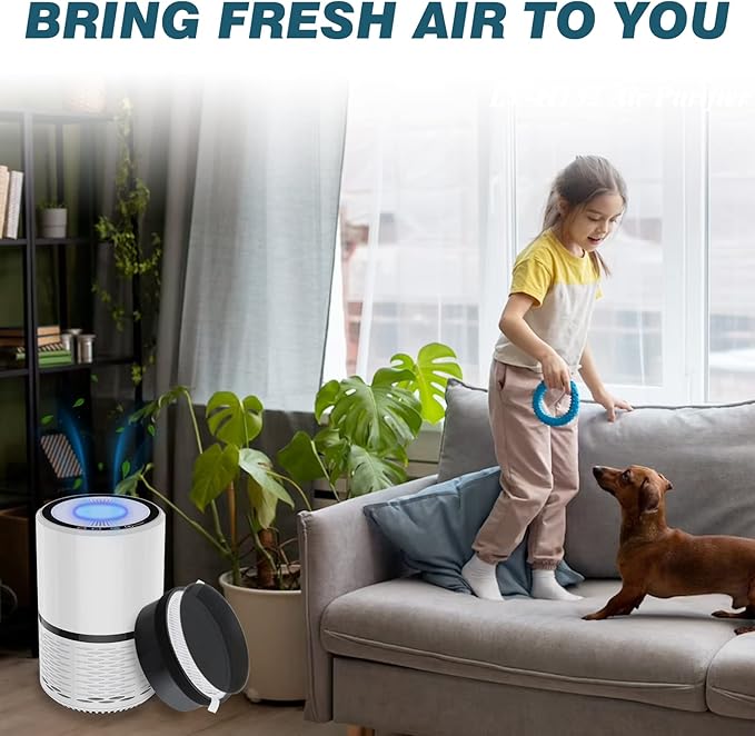 Improvedhand LV-H132 Filter Replacement for LEVOIT LV-H132 Air Puri-fier, 3-in-1 Pre, H13 True HEPA and Activated Carbon Filtration System, Replace LV-H132-RF - 4 Pack,By Improvedhand