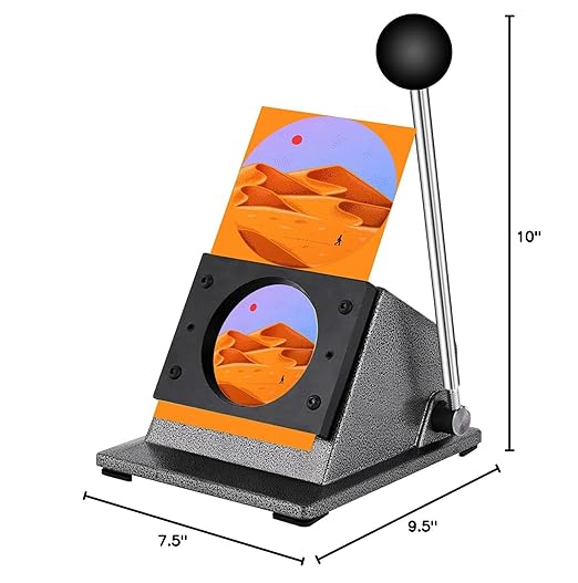 2.28"/58mm Button Paper Cutter 2.76"/70mm Circle Cutter Paper Puncher Precise Graphic Punch Die Cutter Cuts for Making 2.28-inch/58mm Buttons