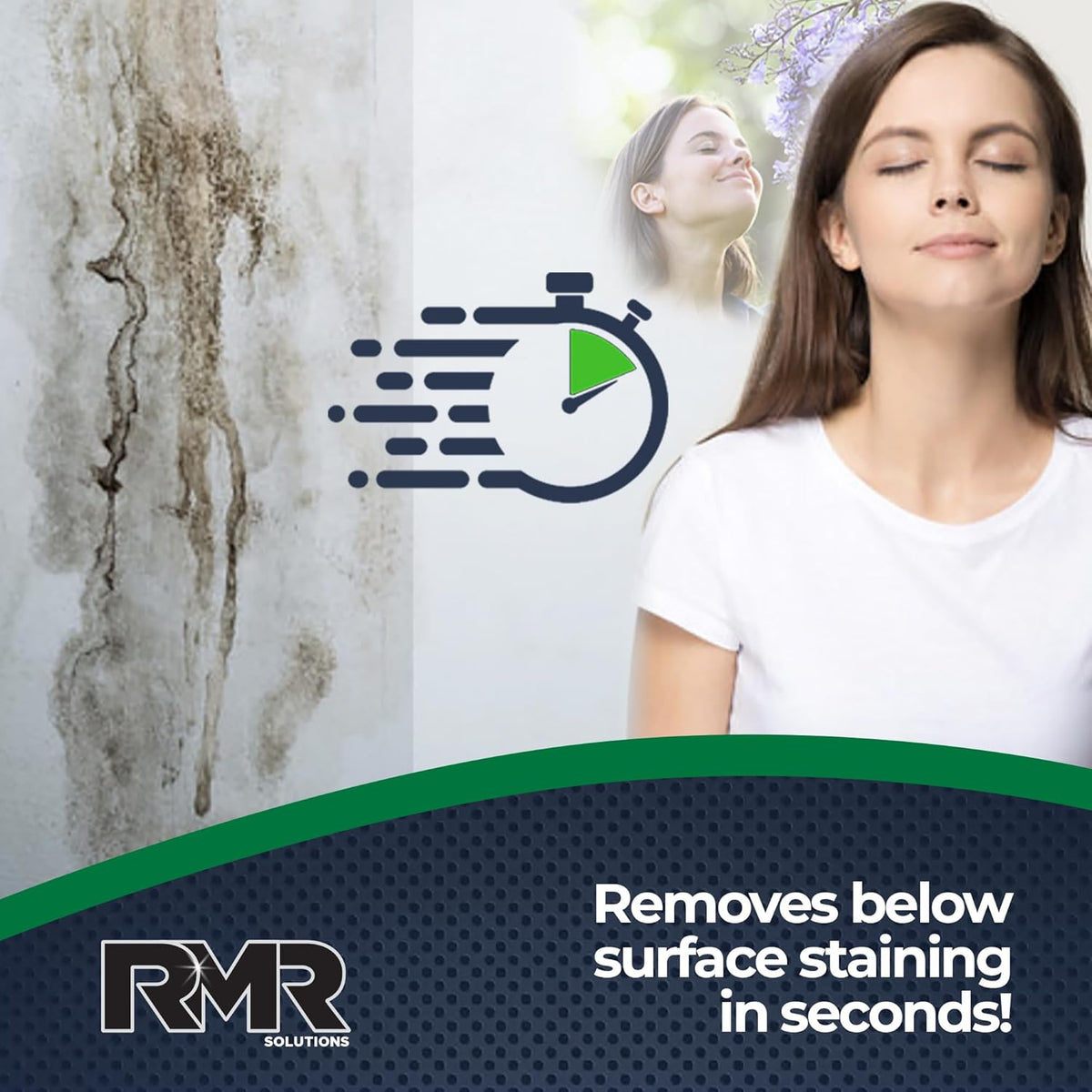 RMR-86 Instant Mold Stain and Mildew Stain Remover Spray - Scrub Free Formula, 2.5 Gallon (320 Fl Oz)
