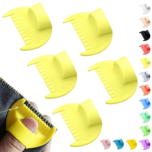 2mm-6mm Seam Guide for Hand Sewing Edge Lockranding Tool 5 PCS Set for Leather/Fabric/Craft Sew, Yellow