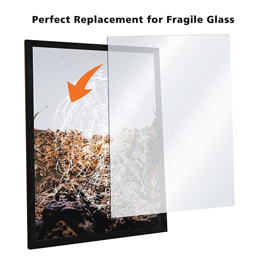 Egofine Plexiglass Sheets Acrylic Sheets 6 Pack of 24x36’’ 0.04 Thick Clear Plastic Cast Transparent Plexi Glass for Crafting Projects, Replacement Picture Frame Glass, DIY Display, Easy to Cut