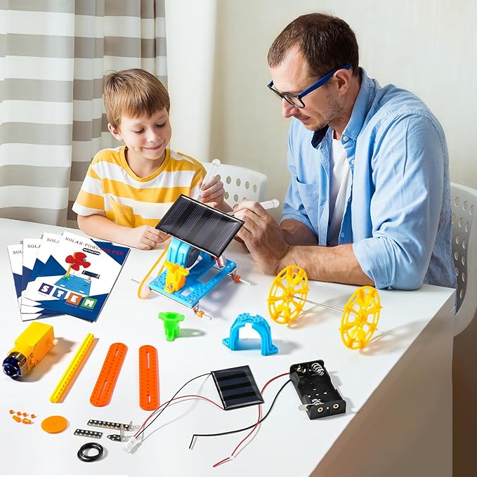 STEM Kits for Kids Ages 8-10 12-14, 4 in 1 Solar Powered STEM Toys for Boys Science Engineering Robotics Robot Building Kits Projects for Kids Age 8-12, Building Toys Crafts for Boys 8-12 6-8