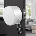 Door Knob Cover Lock with Combination Padlock, Child Proof Door Knob Covers, Door Knob Lockout Device for Dementia Elderly Safety, Renter Friendly Temporary Bedroom Door Lock (White)