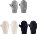 Baby Knit Mittens Toddler Boys Girls Gloves Winter Infant Newborn No Scratch Mitten 0-3 Years