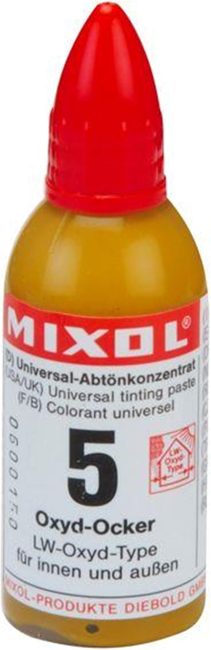 Mixol Universal Tints, Oxide Yellow, #05, 20 Ml