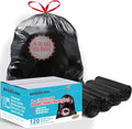 8-10 Gallon Trash Bags Drawstring, 120 Count Bulk, Black & Unscented Multi-purpose Garbage Bags for Business Home Bathroom Kitchen Commercial and Industrial