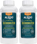 ALZOO Cat Litter Deodorizer, Concentrated Granules Absorb & Help Neutralize Odors, 100% Plant-Based Active Ingredients, Up to 30 Uses, Island Paradise Scent, 26.6 Oz., Pack of 2