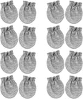 BQUBO Newborn Infant Toddler Mittens No Scratch Cotton Elastic Wrist Gloves Hypoallergenic for 0-6 Months Baby Boys Girls