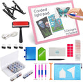 iVyne Corded A4 Light Pad for Diamond Painting & Art Projects – LED Light Board with Diamond Art Accessories – Ultra-Thin & Portable Diamond Dot Light Board, Perfect for Artists - Pink
