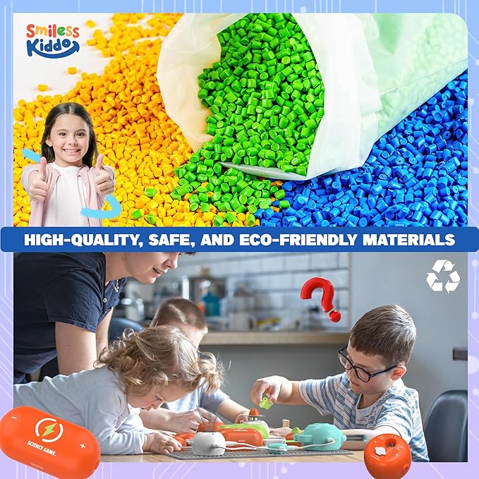 Science Kits for Kids - STEM Kits for Kids, Electronics Exploration Kit, 140+ Projects, 10+ Circuit Parts, STEM Educational Toy Gifts for Kid Boys Girls Ages 3 4 5 6 7 8 9 10 11 12