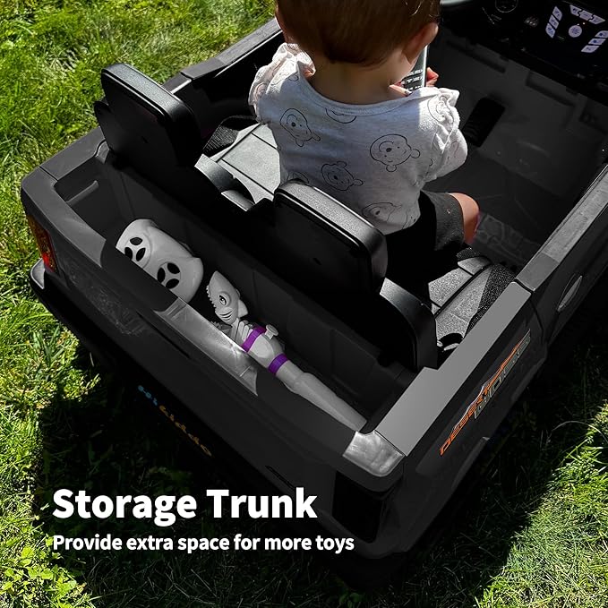 24V 10Ah Ride on Toy for Big Kids, 4WD 2 Seater Electric SUV Kids Car to Drive w/Remote Control, 4x200W Motors - Black