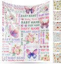 Ship Next Day, Personalized Baby Blanket – Printed in USA, Custom Baby Blanket for Boys & Girls, Baby Blanket with Name, Baby Shower, Easter, Christmas, Birthday Newborn & Toddler Gifts (Style 06)