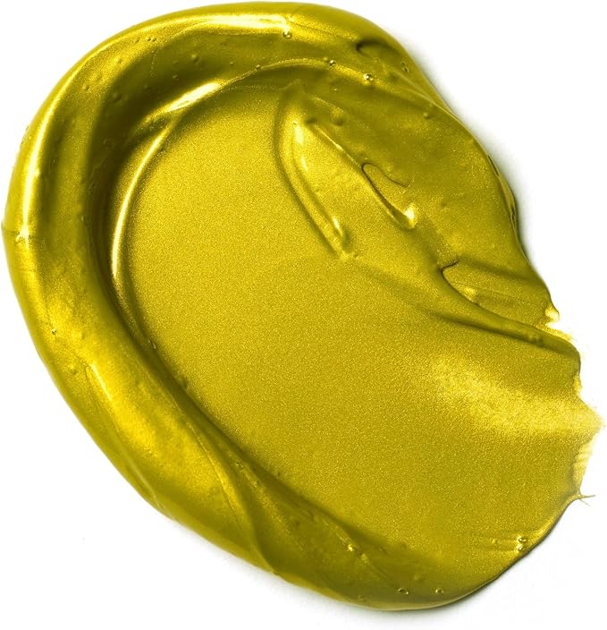 Liquitex BASICS Acrylic Paint, 118ml (4-oz) Tube, Metallic Yellow Gold