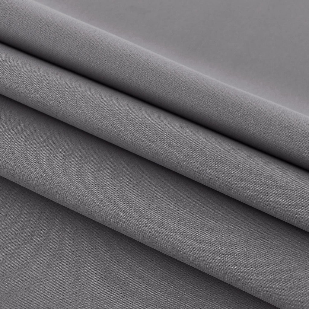 DWCN French Door Curtains – Rod Pocket Thermal Blackout Curtain for Doors with Glass Window, Kitchen and Patio Doors for Privacy, 12 X 72 Inches Long, 1 Curtain Panel with Tieback, Grey