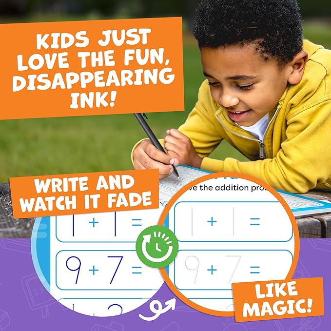Magic Grooved Writing Practice for Kids - Grooved Handwriting Practice for Kids 5-7 8-10- Magic Copybooks for Kids Letter Tracing Books for Ages 3-5 Toys for Ages 5-7 - Preschool Learning Activities